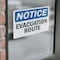 Signmission Evacuation Route, 10 in W x Rectangle, Vinyl Decal OS-2PACK-NS-D-710-L-12193 - alternate 2